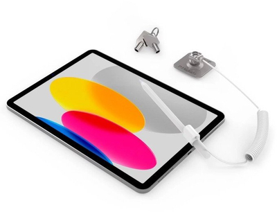 Kyç sigurie për Apple Pencil Maclocks Compulocks, kabëll 1.6 m, me çelësa, argjendtë