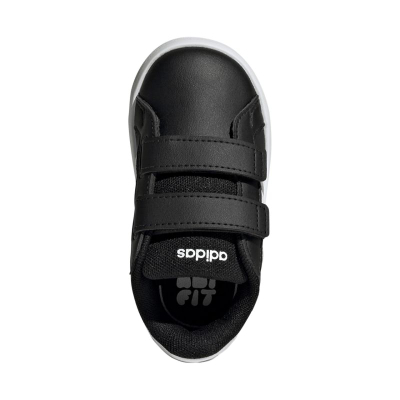 Бебешки патики Adidas Grand Court 3.0, EVA ѓон, затворање со леплива лента, црни
