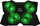Bazë ftohëse gaming SureFire Bora 48818, për laptop 12-17", 4 ventilatorë me LED jeshile
