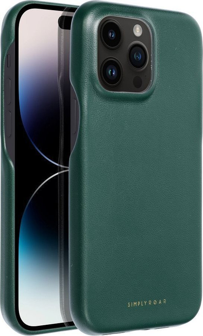 Futrollë Roar Futera Look For për iPhone 14 Pro Max, lëkurë eko, jeshile