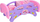 Shtrat kukullash Mega Creative BED FOR DOLLS, set gjërash, plastik, shumëngjyrësh