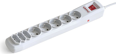 Kabllo vazhduse Armac R8, 8 priza, 3m, gri