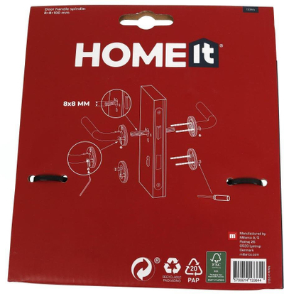 Dorezë dere Homeit Quality SS304, çelik inox, për dyer jashtë, ngjyrë argjendi mat