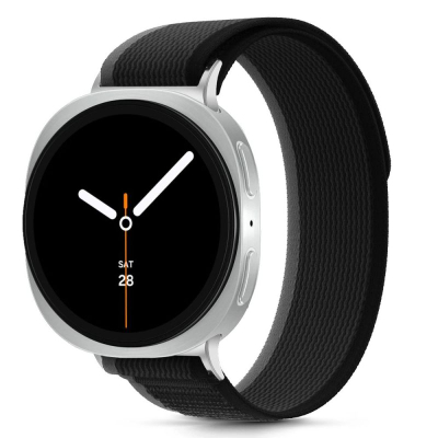 Rrip ore Tech-Protect Nylon Stripe për Samsung Galaxy Watch 8 dhe 8 Classic, najlon, i zi