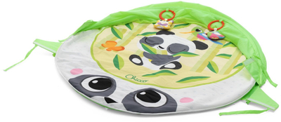 Dyshek loje Panda 2 in 1, për bebe, me tendë dhe lodra, shumëngjyrësh