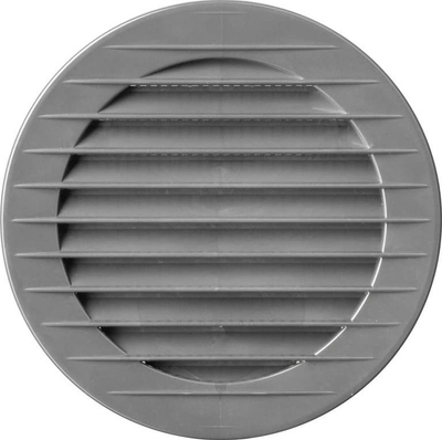 Grilë ventilimi rrethore Vents, me rrjetë, Ø70 mm, gri