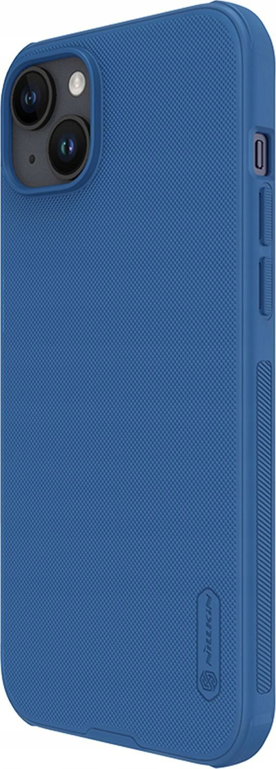 Mbulesë telefoni Nillkin Frosted Shield Pro për iPhone 15 Plus, plastike, blu