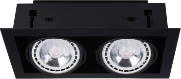 Spot tavanor Erendida, 2 drita, 36 cm, i zi