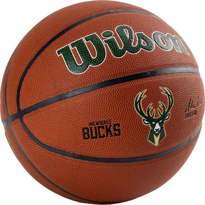 Top basketbolli Wilson Team Alliance Milwaukee Bucks WTB3100XBMIL, Performance Cover, ngjyrë kafe