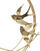 Figurë zbukuruese për tavolinë Atmosphera Metal Bird H36, 36.5 cm, metal, ngjyrë ari