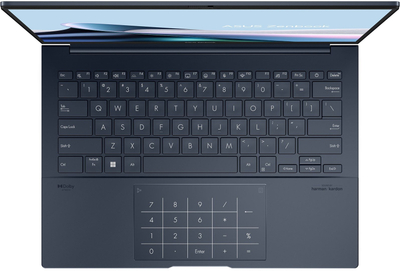 Laptop ASUS Zenbook 14, 14", Intel Core Ultra 5, 16GB LPDDR5X, 512GB SSD, Intel Arc Graphics WLAN+BT, i kaltër i errët