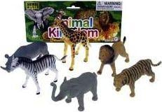 Set lodrash Animal Kingdom Wild Animals, 6 kafshë, 10cm, shumëngjyrësh