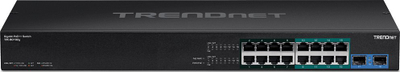 Swich rrjeti TRENDnet TPE-BG182g, 18 porta Gigabit, PoE++ 470W, i zi