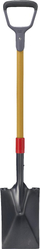 Lopatë kopshti Caterpillar CAT J10-205, teh i drejtë, dorezë fiberglass, gri