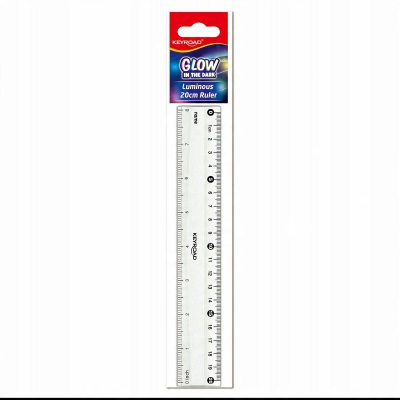 Vizore plastike Keyroad Luminous, 20cm, fluorescente, transparente