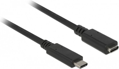 Kabllo Delock USB-C, 0.5m, e zezë