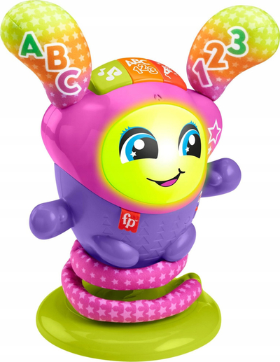 Lodër interaktive Fisher-Price DJ Bouncin’ Star, me drita, me tinguj, shumëngjyrëshe