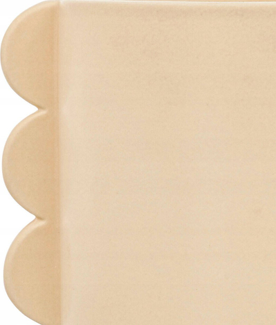 Mbulesë qeramike për vazo Dekor Walther WAVY BLISS, 18 cm, ecru