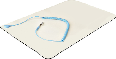 Tapet antistatik StarTech.com ESD, 30 x 46 cm, PVC i butë, me kabllo tokëzimi