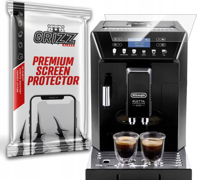 Xham mbrojtës hibrid GrizzGlass HybridGlass për DeLonghi Eletta Capuccino EVO ECAM 46.860.B, transparent