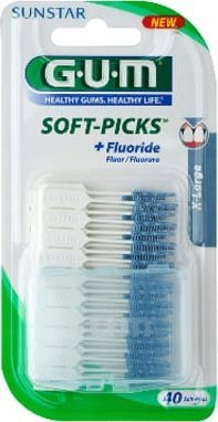 Pastrues ndërdhëmbësh Sunstar GUM Soft-Picks X-Large, 40 copë, i gjelbër