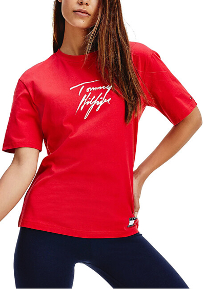 Maicë Tommy Hilfiger Cn Tee Ss, e kuqe mTH1314-S