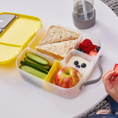 Kuti ushqimi b.box Snack Box, e madhe, me ndarje, vjollcë lilac pop