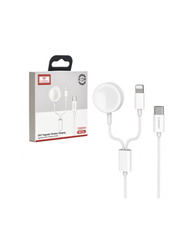 Karikues magnetik Earldom®ET-WC24, wireless, 2-në-1, e bardhë