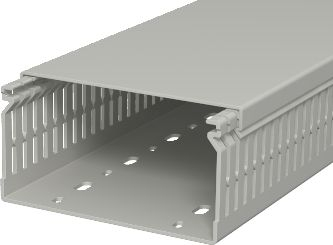 Kanaleta kabllosh LK Comb Duct 120x60, 2m, me kapak, gri stone
