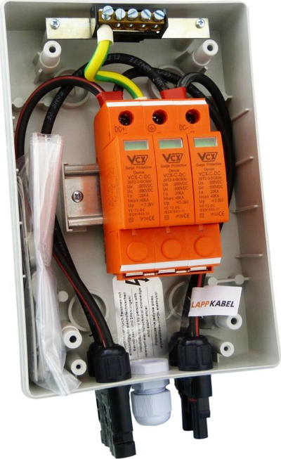Kuti shpërndarje fotovoltaike Doktorvolt 9467, PV DC 1000V, T2, gri