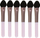 Aplikatorë për hije sysh Rose Collection, set me 6 copë, rozë me të zezë