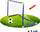 Set futbolli Woopie Football, 3 porta 45x32x25.5 cm, me top dhe pompë, shumëngjyrësh