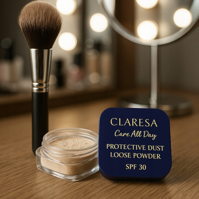 Пудра во прав за лице Claresa Protective Dust, SPF30, 5g, универзална