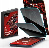 Xham mbrojtës GrizzGlass SecretGlass Easy, për Infinix Hot 40 Pro, privatësi, set 2 copë, i zi