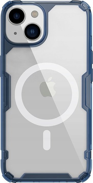 Mbulesë magnetike Nillkin Nature TPU Pro për Apple iPhone 14 Plus, MagSafe, transparente, blu