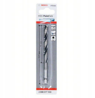 Spiralë metalike Bosch PointTeQ 2608577533, HSS, 1 copë