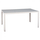 Tavolinë metalike + xham 150×90×75 cm,"HM5767.03", bardhë
