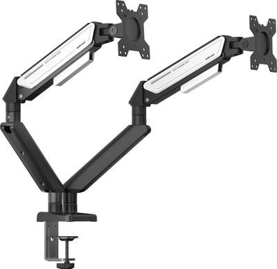 Mbajtëse monitori Anda Seat Stealth II Duo, për 2 monitorë 17"-32", metalike, bardh e zi