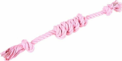 Lodër litari për qen Barry King Toy Rope, 47cm, rozë