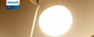 LED светилка Philips Globe G95 E27, 4W, 840lm 4000K, транспарентна