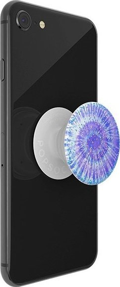 Mbeshtetëse telefoni PopSockets 2 Glitter Twisted Tie Dye 801928, kapje e rehatshme, shumëngjyrëshe