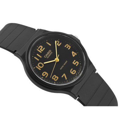 Orë dore Casio MQ-24-1B2LDF, quartz, rezistente ndaj ujit, e zezë