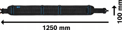 Çantë veglash Bosch 1600A02H5C Pro, brez ergonomik, xhepa të lëvizshëm, blu