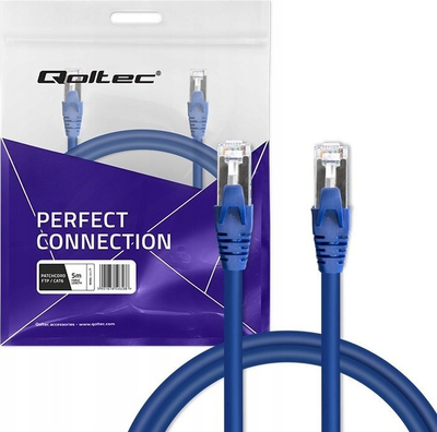 Kabllo rrjeti Qoltec Patchcord FTP CAT6, 5m, 2x RJ45, gri
