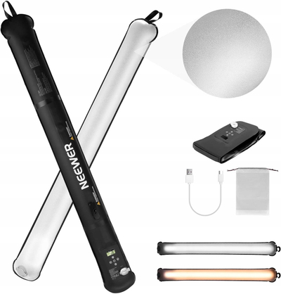 Llambë LED portative Neewer GC21B, 21W, 2500mAh, bi-color