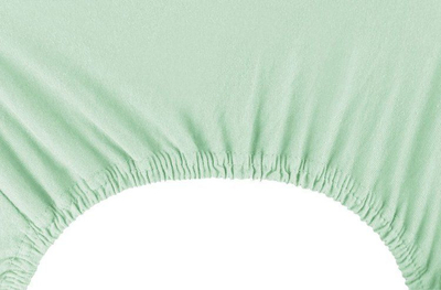 Çarçaf fitted jersey DecoKing Amber, 140 x 200 cm, pambuk, mente