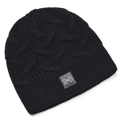 Kapelë Under Armour Halftime Knitted Beanie, për femra, e zezë