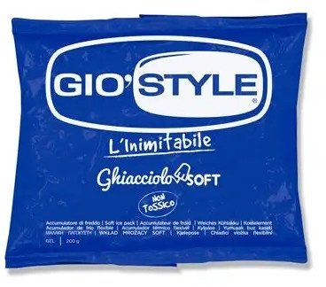 Element ftohës me xhel GioStyle Ghiacciolo Soft 200g, i ripërdorshëm, blu