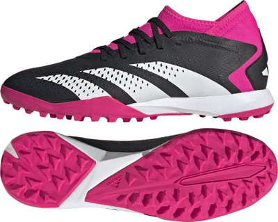 Këpucë futbolli Adidas Predator Accuracy.3 TF M GW4637, për fusha me bar sintetik, për burra, të zeza me rozë