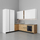 Kuzhinë IMMIGRAND SYSTEMS, Këndore, Bora White/Light Oak